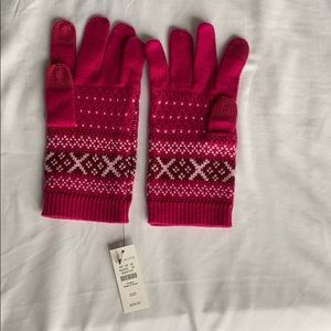Women’s pink gloves - new with tags!